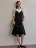 B Muse Mansion Bias Check Layered Dress - Black