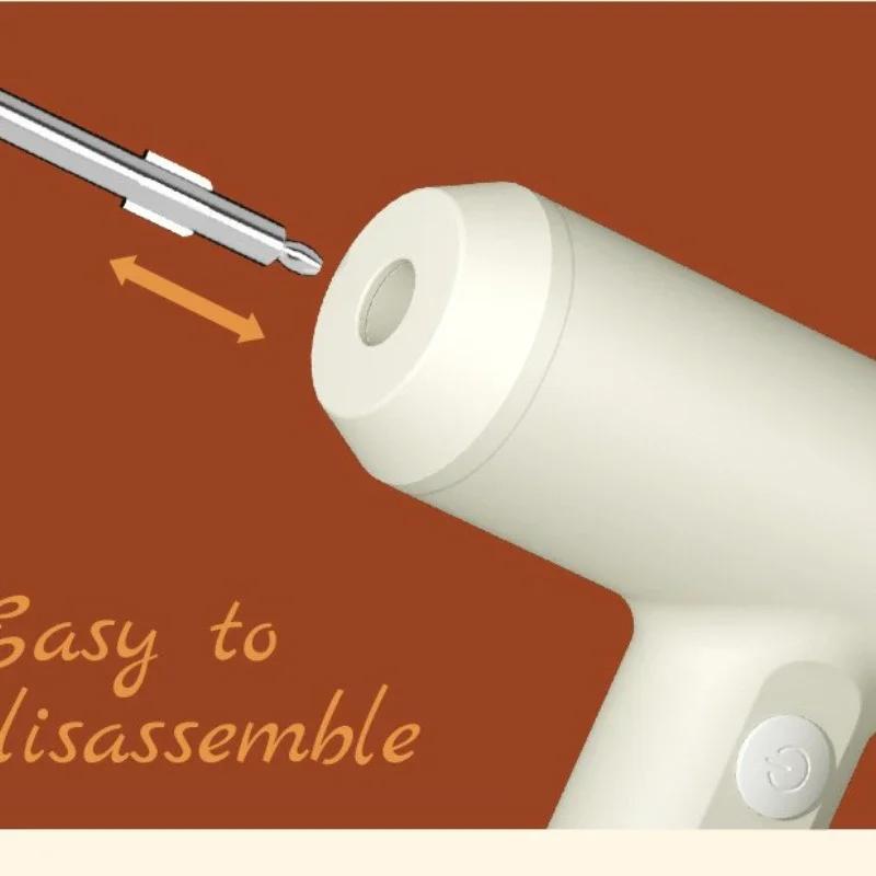 Electric Egg Beater Food Whisk Handheld Rechargeable 3 Speeds Egg Beater Baking Dough Cake Cream Mixer Kitchen Cooking Tools