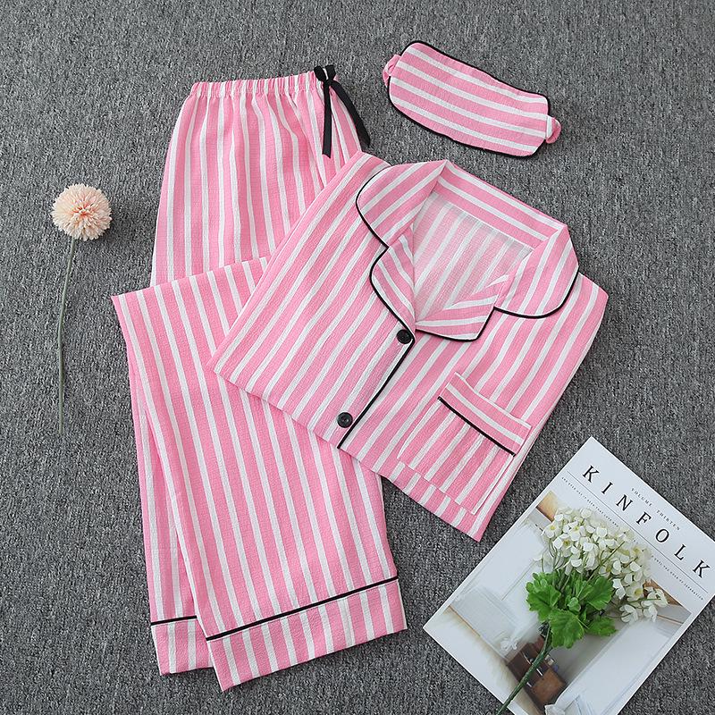 Parent-Child Matching Cotton Pajamas Set - Women's Tank Top & Shorts with Children's 7-Piece Homewear.