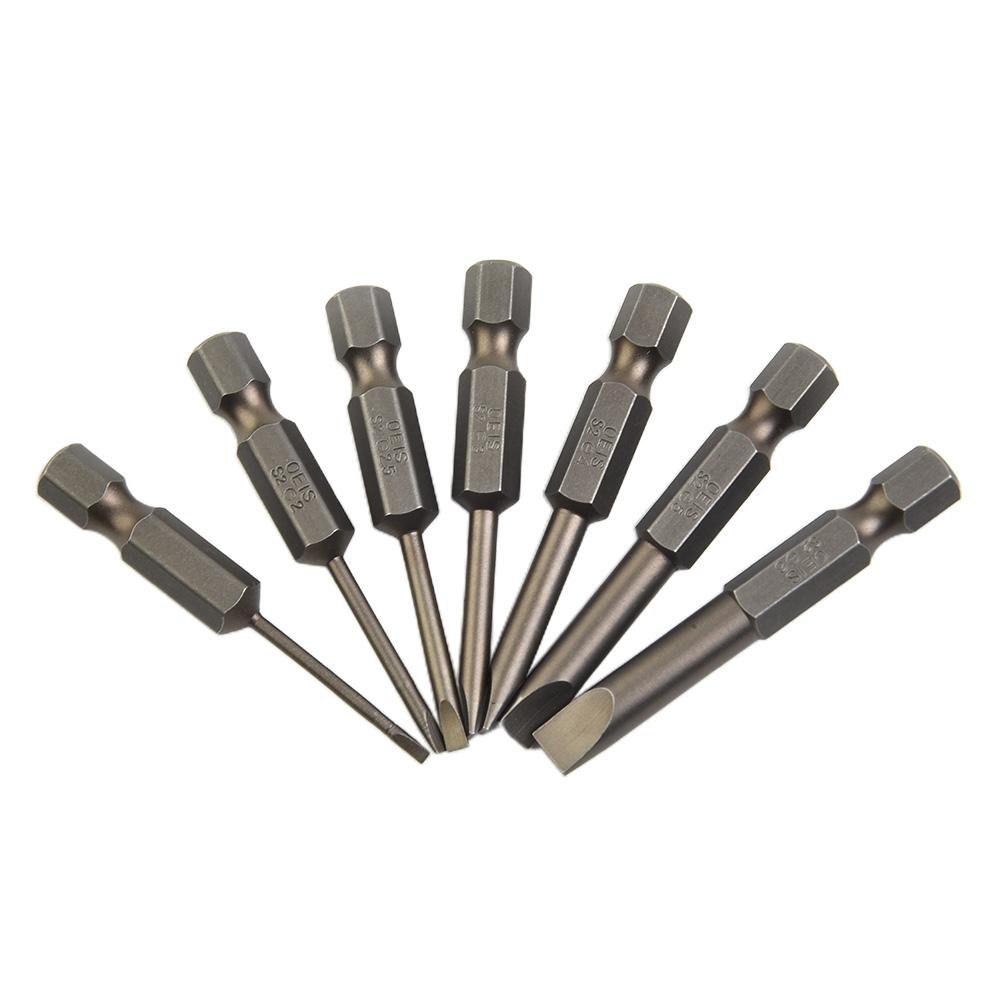 2.0 Screwdriver Bit 2.5 3.0 4.0 6.0 6.35mm Shank 7PCS