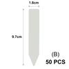 Tall White Tee Tags for Garden Plants Potted Waterproof Anti-UV T Labels Greenhouse Flower Vegetables Herb Markers Sign Stakes