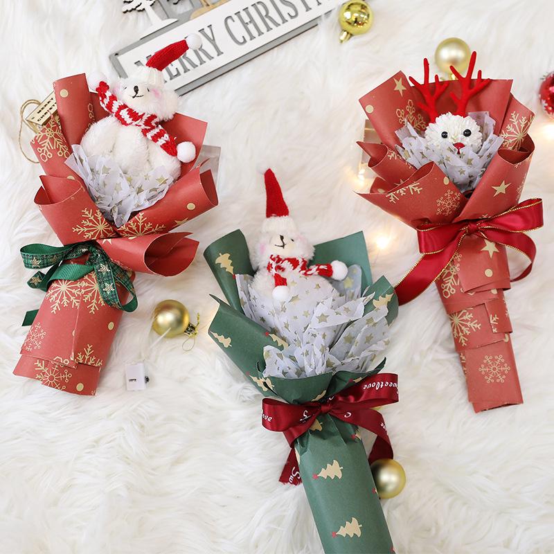 DIY Christmas Cartoon Doll Bouquet - Creative Handmade Gift for Girls and Best Friends