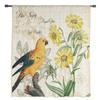 Gelber Papagei Sonnenblume Retro Transparente Vorhänge zur Wohnzimmerdekoration Fenstervorhang Küche Tüll Voile Organza Drapierungen
