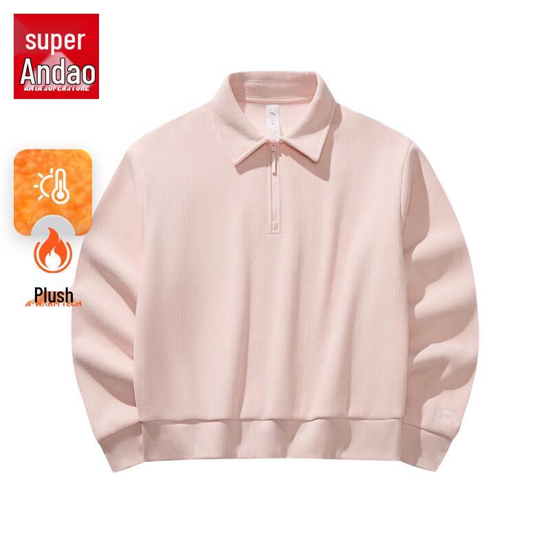 Anta Women s Fleece-Lined Polo Sweatshirt XL