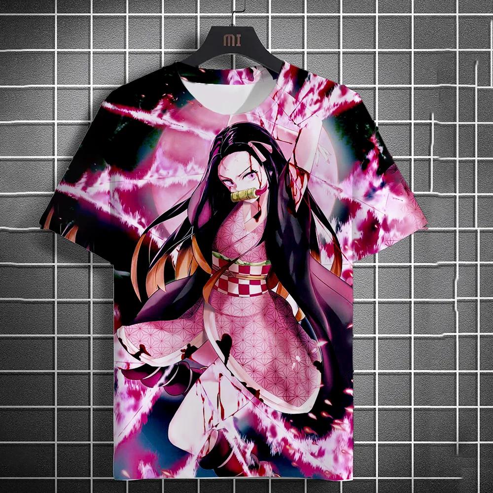 New 3D Men's Anime Printed Fashion Casual Short Sleeve T-shirt Home Clothes Anime Summer Short Sleeve High Quality T-shirt