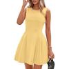 2026 Ärmelloses einfarbiges Kleid Damen Neu Taillenbetonendes Sexy Kleid