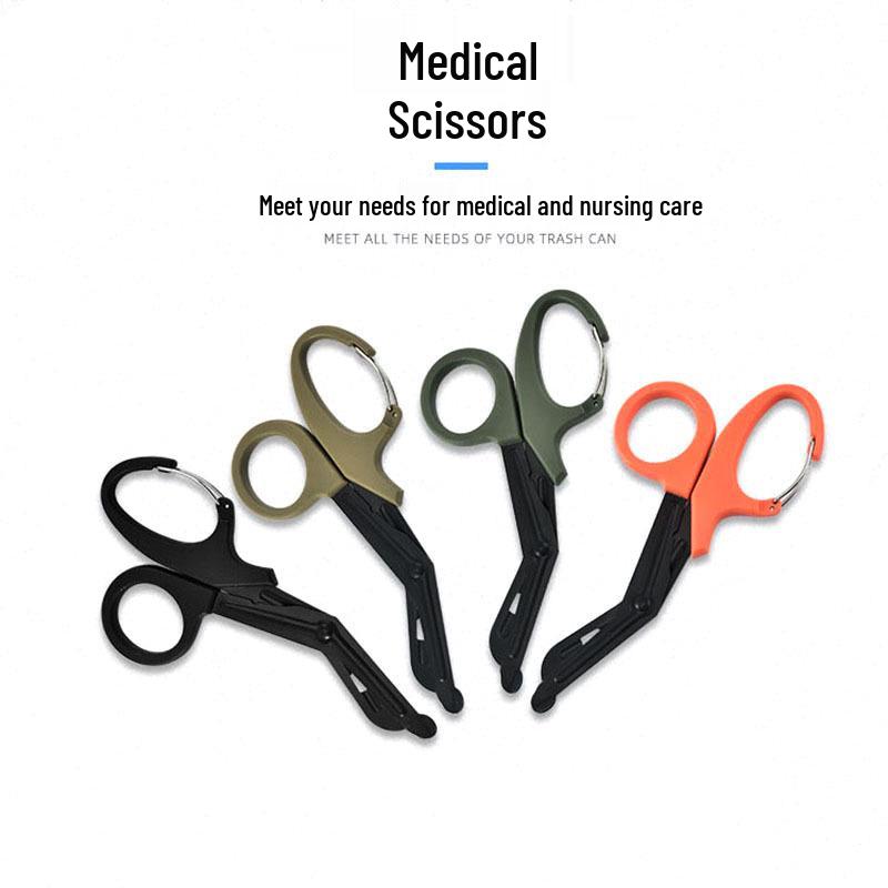 

Large Stainless Steel Angled Head Canvas Bandage Scissors Small Black
