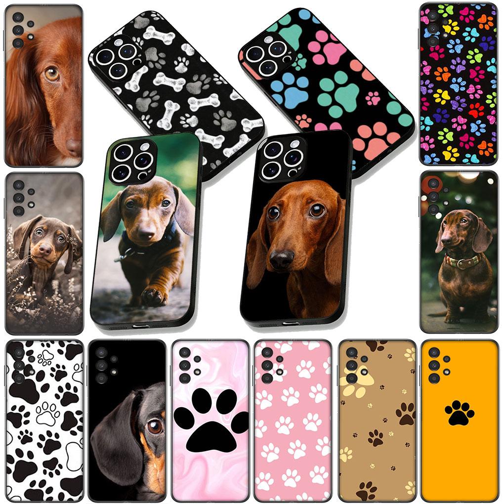 Dachshund Cute Dog Paw Casing Phone Cover for Motorola Moto G86 G14 G35 G34 G45 G55 G64 G75 G85 G24 G15 G54 G57 Power Soft Case