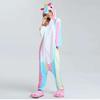 Onesie kigurumi warm one-piece pajamas rainbow unicorn jumpsuit l