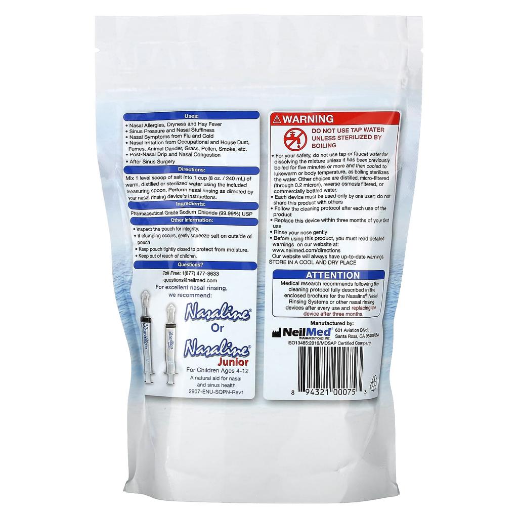 Nasaline, saline solution, 680.3G(1.5Lb)