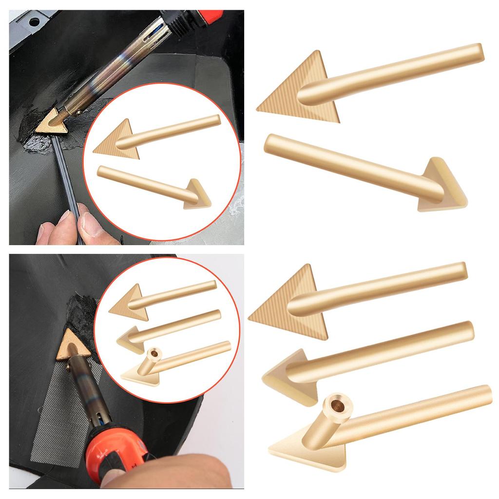 Grot lutownicy Narzędzia do spawania plastiku Miedziana główka wygładzająca do gospodarstwa domowego, motoryzacji, elementów plastikowych, naprawy kajaków