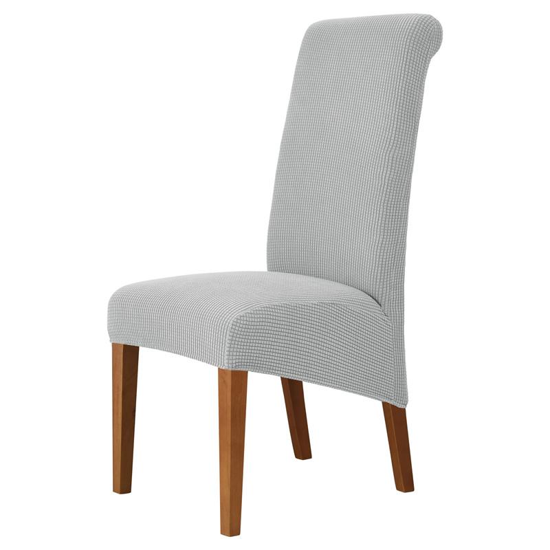 1 Piece Stretch Dining Chair Covers Oversized Removable Washable Soft Spandex High Back Large Chair Cover Slipcover JAF049