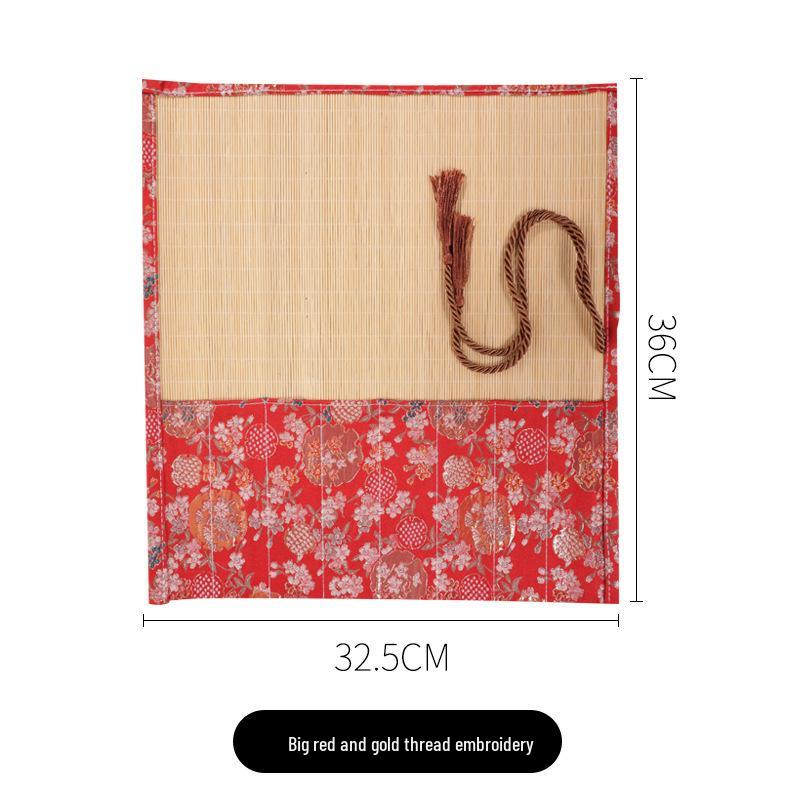 Ancient Style Bamboo Brush Pouch: Large Capacity, Multi-Specifications