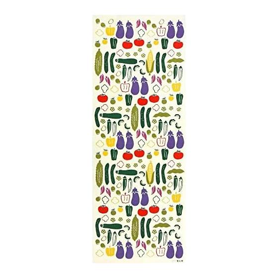 Hamamonyo Tenugui Summer Vegetable Assortment Off-White