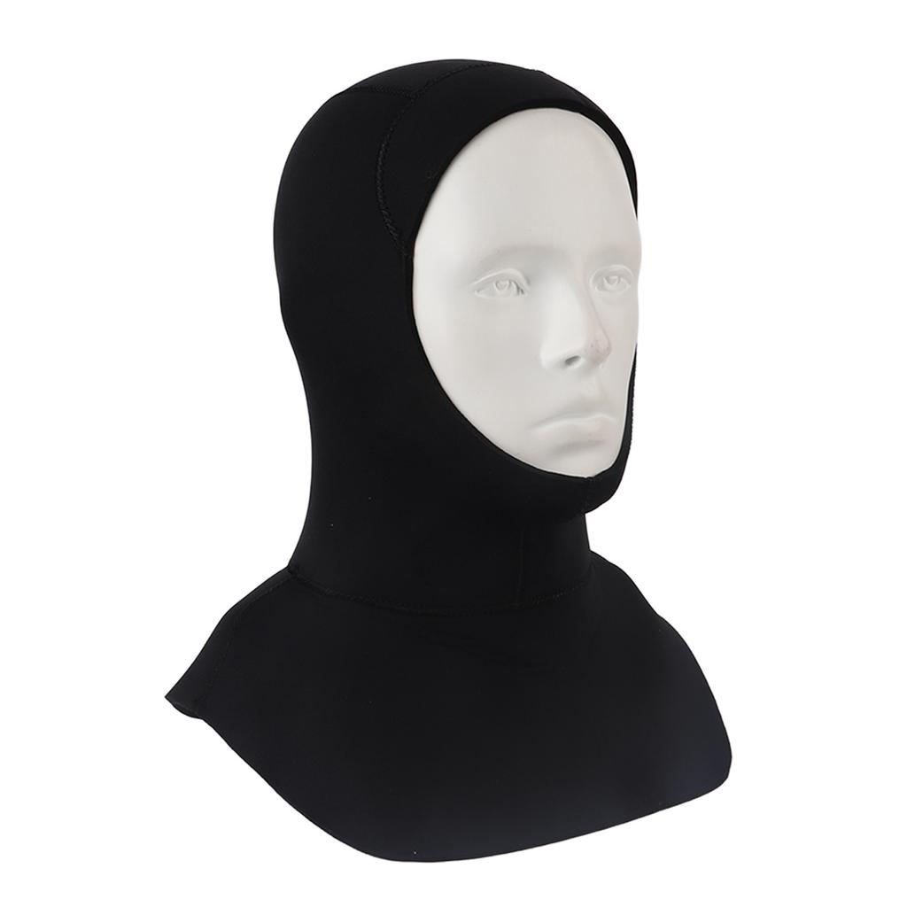 Diving Hood 5mm Neoprene Sun Protection Stretchy Quick Drying Thermal Wetsuit Hat for Men Women Swimming S/M