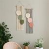 ABBY-Hand Woven Cotton Rope Leaf Tapestry Bohemian Home Wall Decor Room Wall Hanging