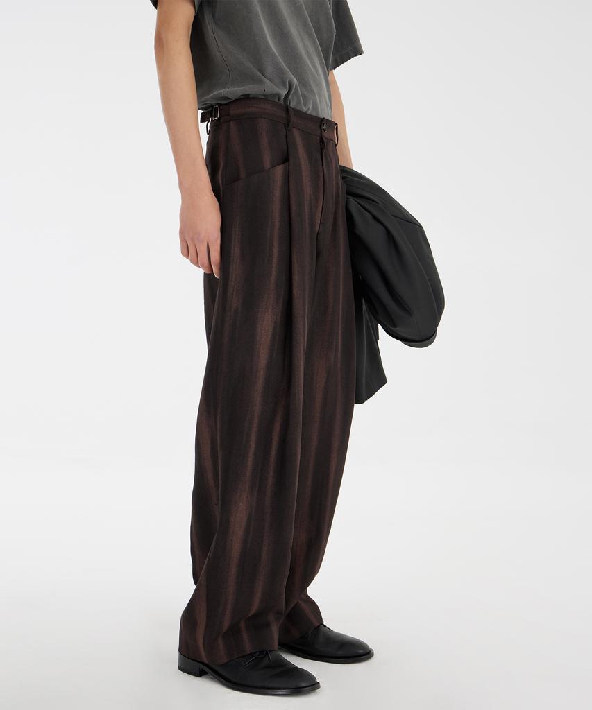 YOUTH Structured Wide Pants - Brown
