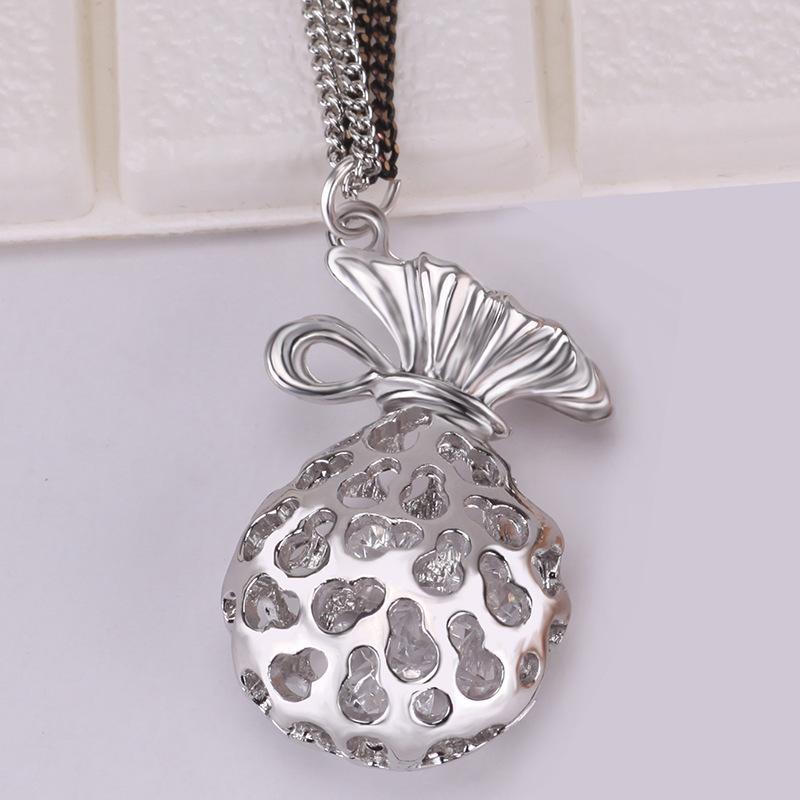 Suijue Jewelry Lucky Money Bag Autumn And Winter Versatile Personality Long Necklace Actress Sweater Chain