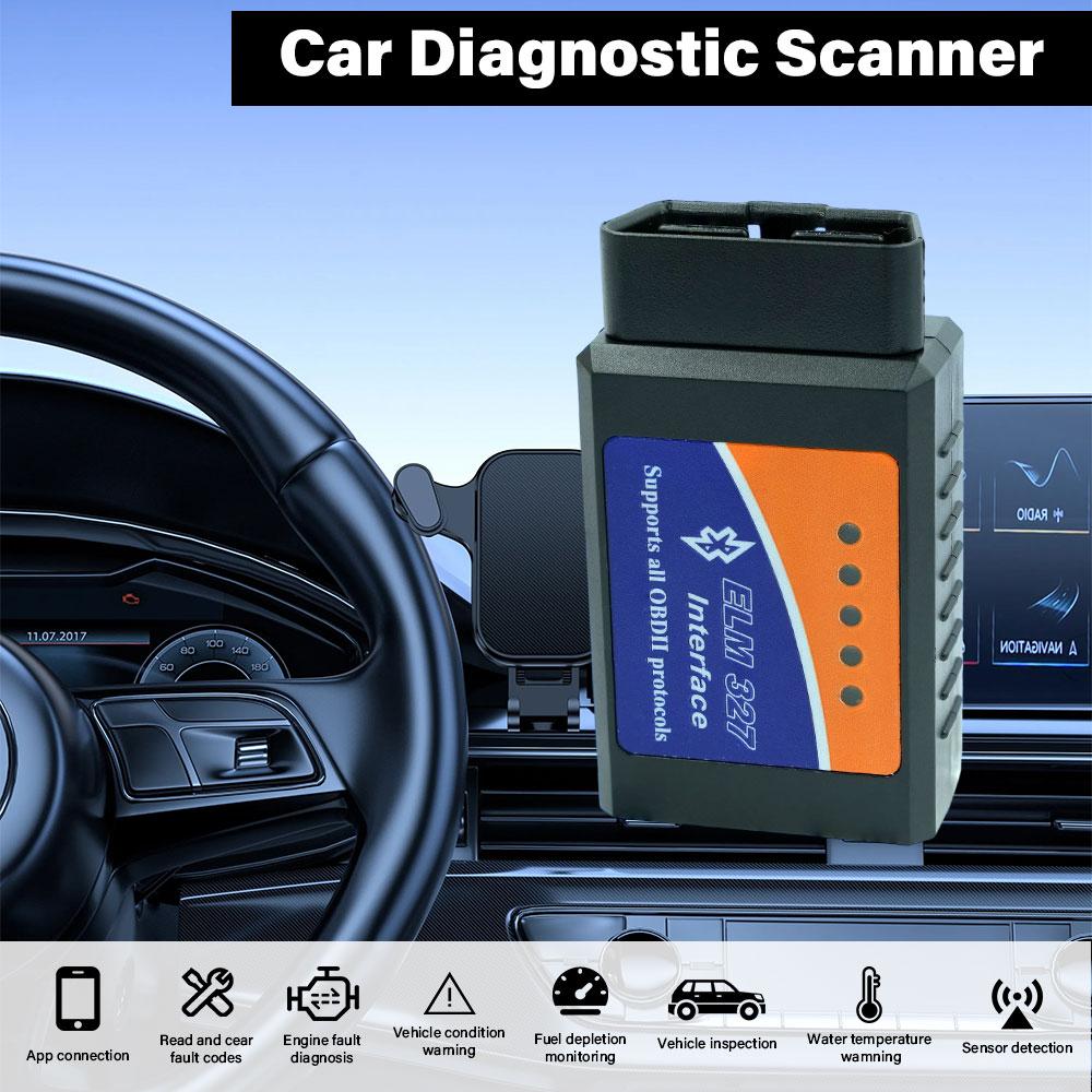 2026 New ELM327 V1.5 OBD2 Scanner Bluetooth Car Diagnostic Tool For Android /IOS Code Reader Automotive Fault Detector