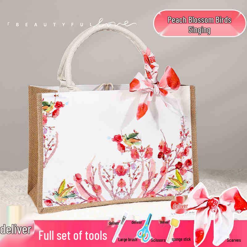 Spring Festival Kids' DIY Decoupage Linen Tote Kit