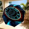 Parasol z nadrukiem Chelsea F.C. Automatyczne otwieranie i zamykanie, Przenośny składany parasol, na zewnątrz, do dojazdów, na wycieczkę kempingową, Idealny prezent urodzinowy