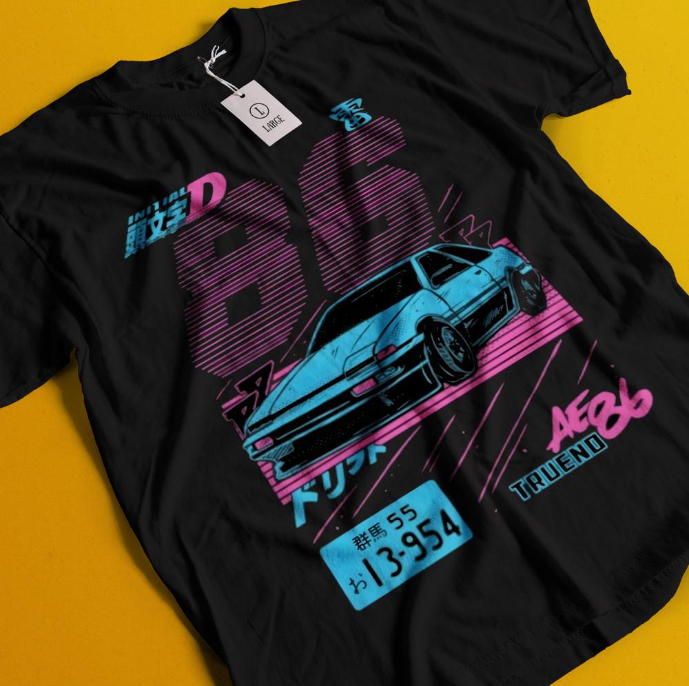 

Initial D T-Shirt Takumi Fujiwara Shirt Anime Tshirt Bunta Tee Natsuki Keisuke L
