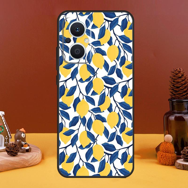 Summer Fruit Lemon Case For OPPO Reno 5 Lite 4 6 7 8 10 Pro 11 F 4Z 5Z 8T OPPO Find X2 X3 Lite X5 X6 Pro Cover