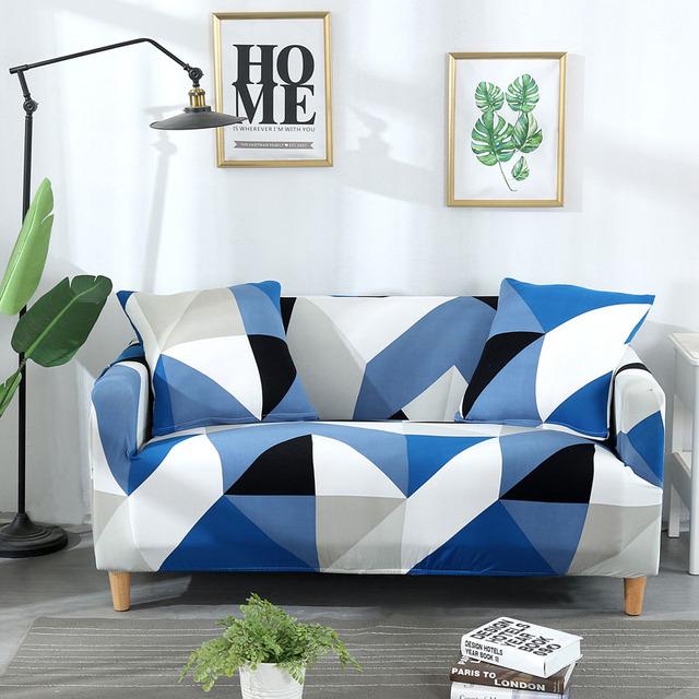 Ash Color Elastic Sofa Covers For Living Room Corner L -Shape Couch Cover Sectional Chair Slipcovers Protector Cover 1 /2 /3 /4 Seat