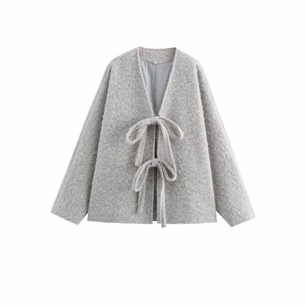 Chaqueta Casual con Cordones para Mujer