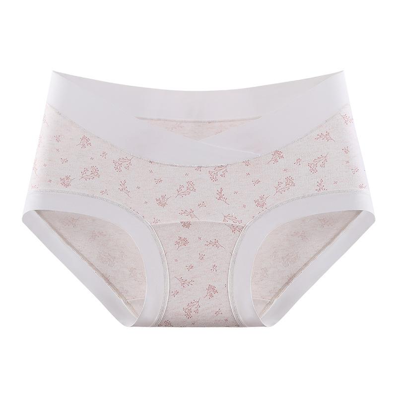 

Жіночі весняно-осінні дихаючі антибактеріальні подовжені низькопосадкові труси для підтримки живота вагітних XXL рожевий