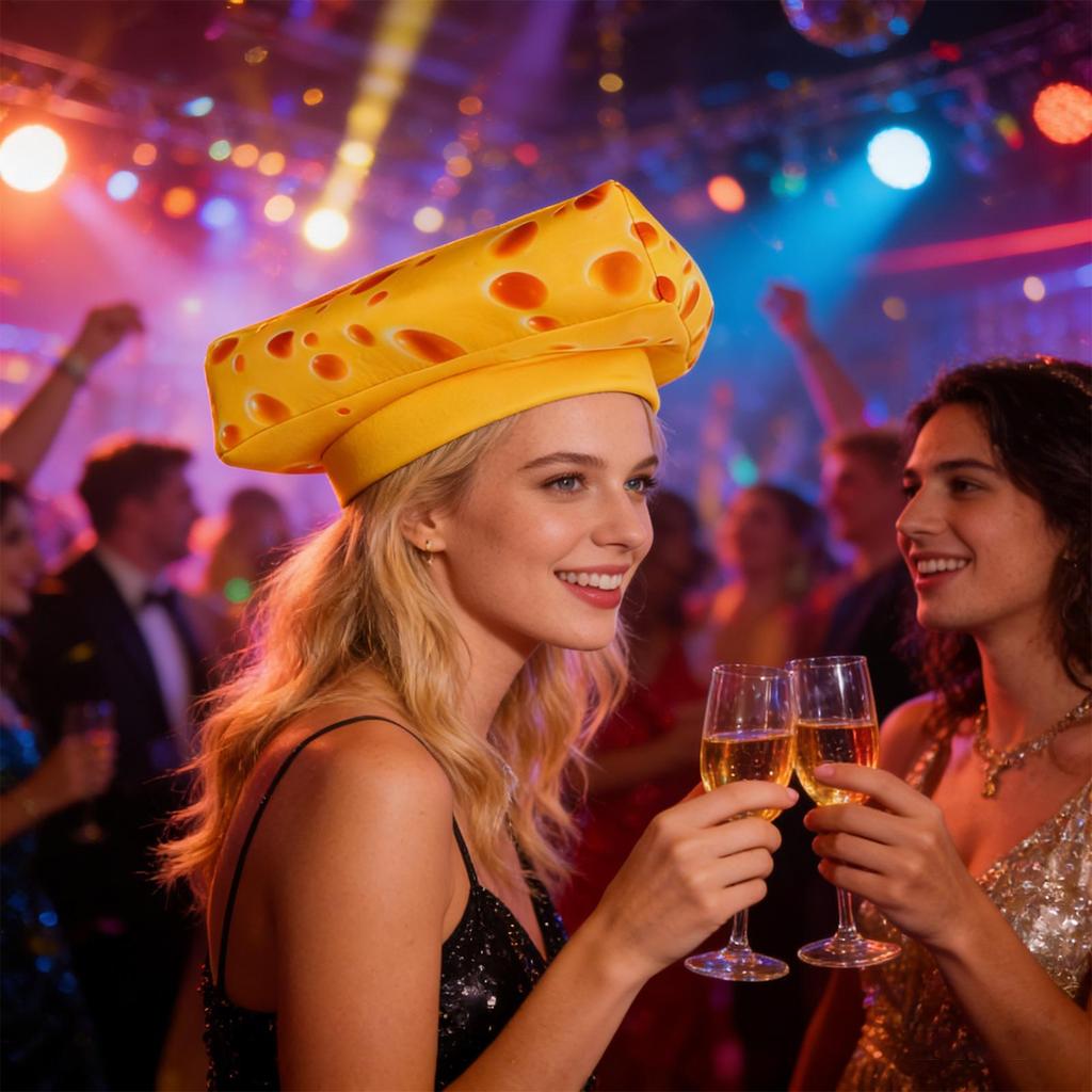 Cheesecake Hat Fun Soft Novelty Realistic Party Supplies Food Shape Hat for Makeup Stage Performance Cosplay Party Festival