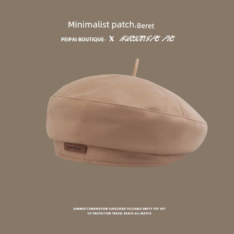 

Буквы Маленький Значок Берет Британская Мода Элегантная Шляпа Художника Ретро Легко Сочетаемый Берет Делает Ваше Лицо Меньше Студенты Мужского и Женского пола C3174 Li-Choo Han standard beret khachi M(56-58cm)