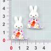Cartoon Flirty Rabbit Resin Accessories: Handmade Hair Clips, Keychains, Phone Cases, Refrigerator Magnets