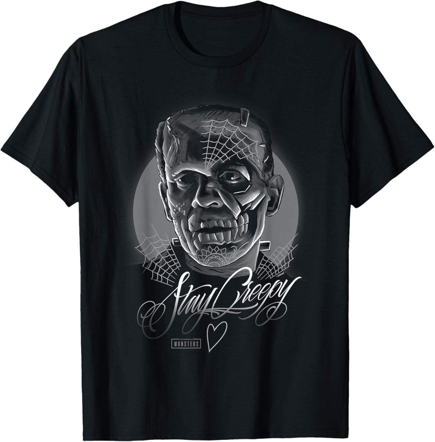 Frankenstein Stay Creepy T-Shirt S разноцветный