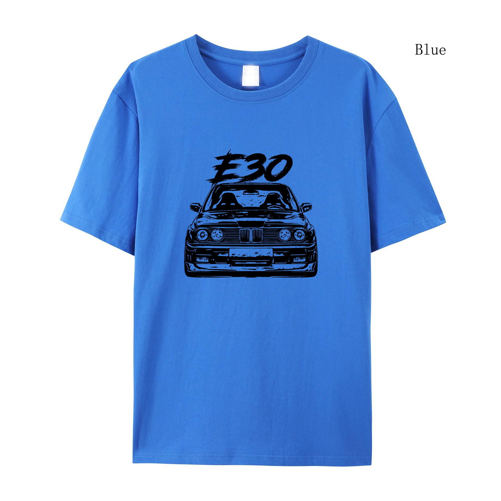 

Літня футболка з короткими рукавами E30 Автомобіль Футболка з короткими рукавами Жінки Чоловіки Футболка з принтом у стилі хіп-хоп Футболка з мультфільмом Streetwear XL