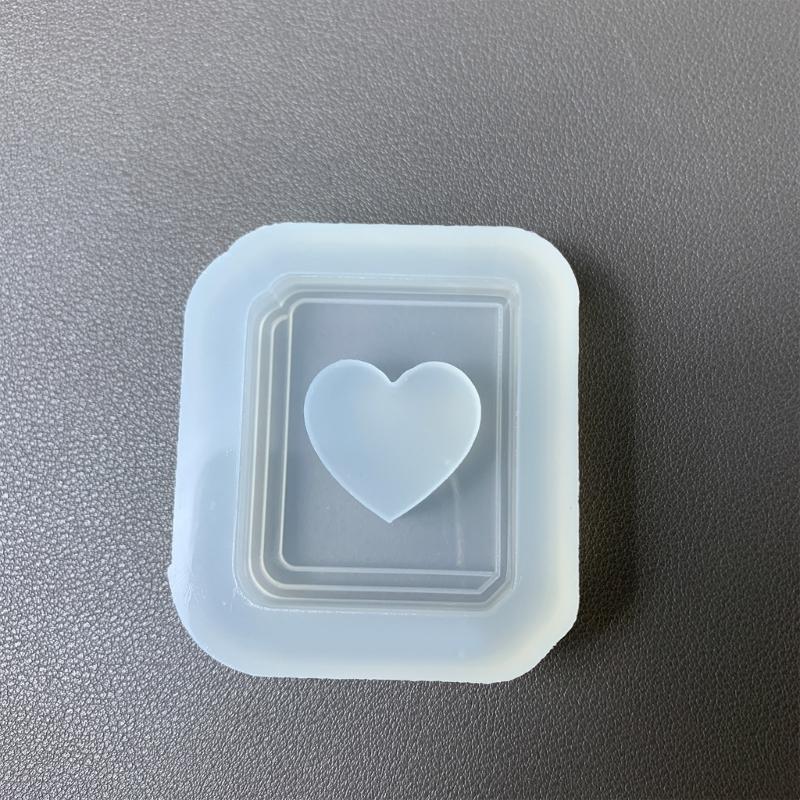 Heart Book Charm Silicone Mold For Resin Crafts Food Grade Material Pendant Mould DIY Jewelry Making Accessories