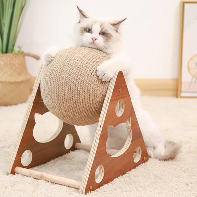 MT Pet Yeni Kedi Oyuncağı Etkileşimli Kedi Tırmalama Tahtası Yavru Kedi Sisal Halat Topu Tırmalama Pençeleri Evcil Hayvan Taşlama Tırmalama Kediler İçin Tırmalama Tahtası