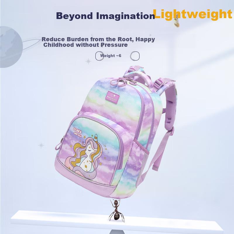 Herder Schoolbag for Primary School Students in Grades 3-6, Lightweight And Breathable with Spine Protection,