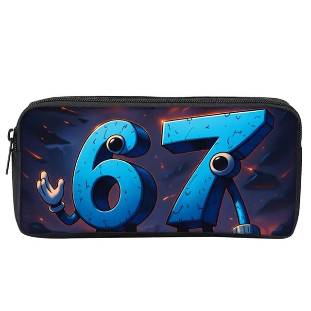 Astuccio Colorato con Stampa Numero 67 Cartone Animato 3D Materiale Scolastico Ragazzo/Ragazze Miglior Regalo Bambini