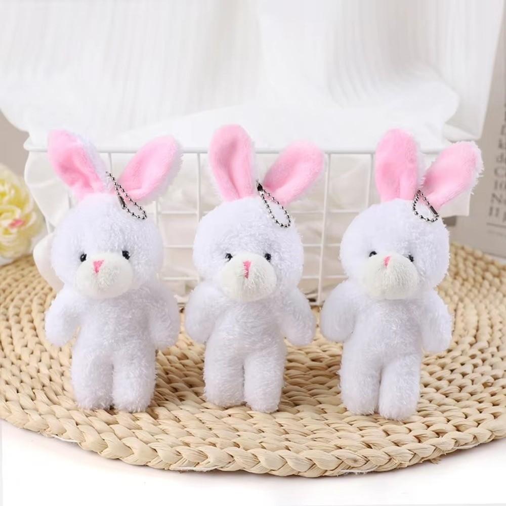 1/2Pcs Plush Rabbit Plush Dolls Rabbit Plush Toys Keychain Mini Easter Basket Fillers  Easter Party