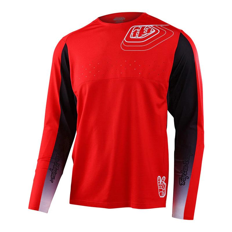 2024 Summer TLD Long-sleeved Downhill Suit Men's and Women's Off-road Motorcycle Cycling Suit Quick-drying New T-shirt Mountain Bike