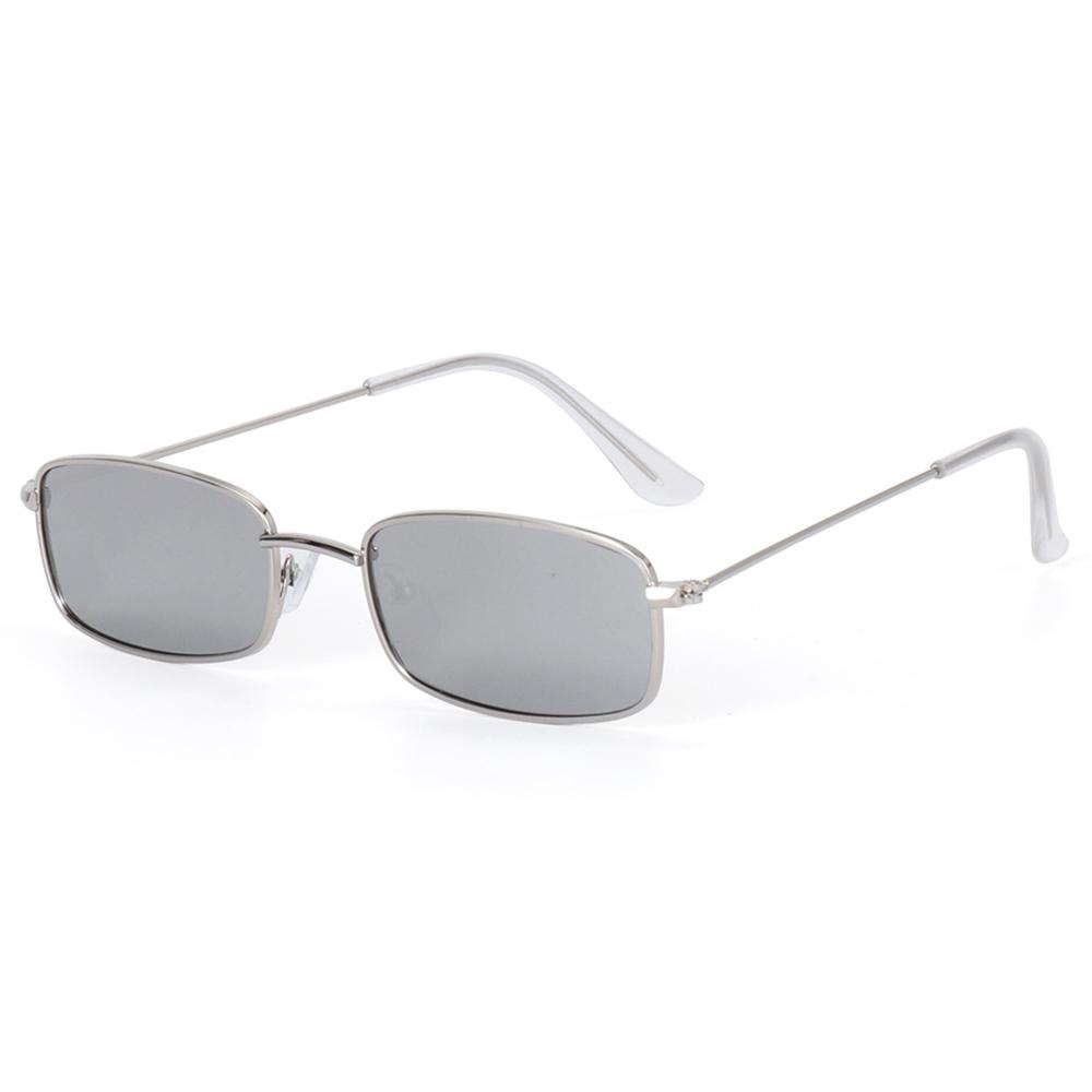 Vintage Metal Sunglasses for Men Women Clear Lens Rectangle Small Oval Brand Shades Fashion Eyewear