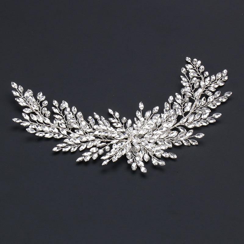 

Стеклянная повязка для волос ручной работы в европейском стиле, свадебные аксессуары, аксессуары для волос, корона