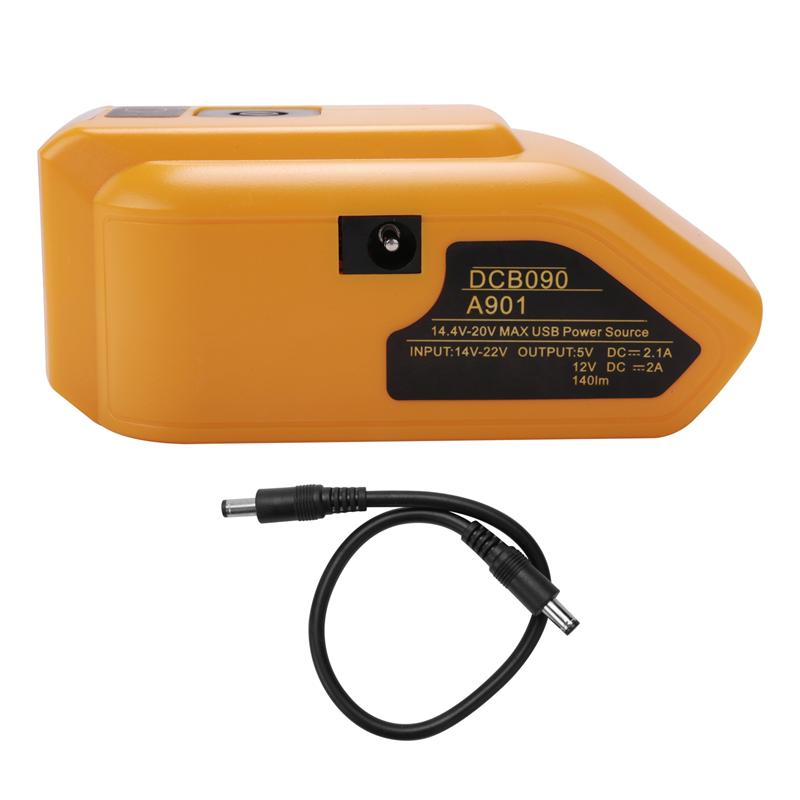 AD23-DCB090 Battery Adapter DCB090 Power Source Charger Converter For  18V 20V Max Lithium Battery With DC Port