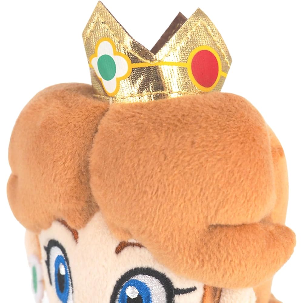 Sanei Boeki Super Mario All Star Collection Daisy Plush Toy 10x7.5x25cm