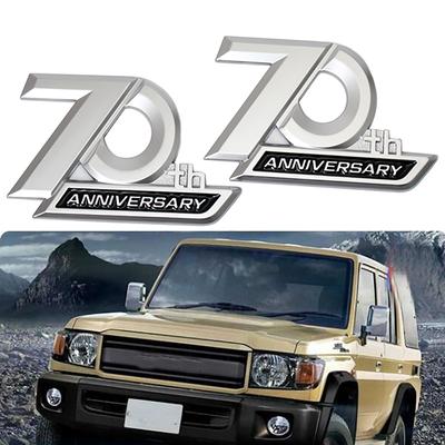 For Toyota Land Cruiser LC70 LC76 LC77 LC79 FJ70 FJ76 FJ77 FJ79 FJ80 PickUP Side Fender 3D Chrome Emblem Badge Sticker Trim
