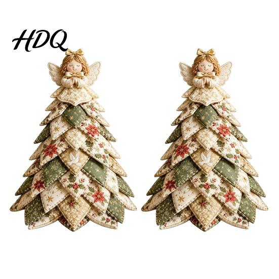 Festive DIY Projects for Holidays Quilted Fabric Christmas Tree Craft Kit Vintage Patchwork Sewing Set Unique Handmade Presents Tabletop Decor Xmas