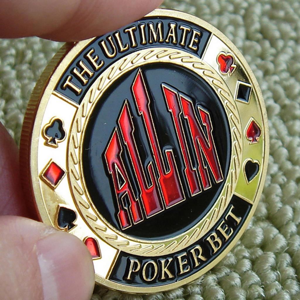 Professionell Poker Spel Dealer Knapp Poker Kort Skydd Metall Token Mynt Poker Marker Knapp för Underhållning