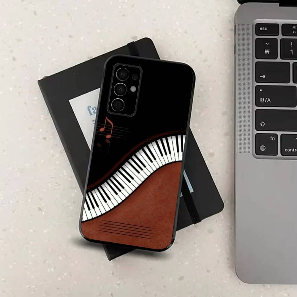 

Piano Music Art For Samsung Galaxy A73,31,8,9,52,J7,22,Note,72,41,71,53,32,Soft Black Silicone Cover Case SamsungA30