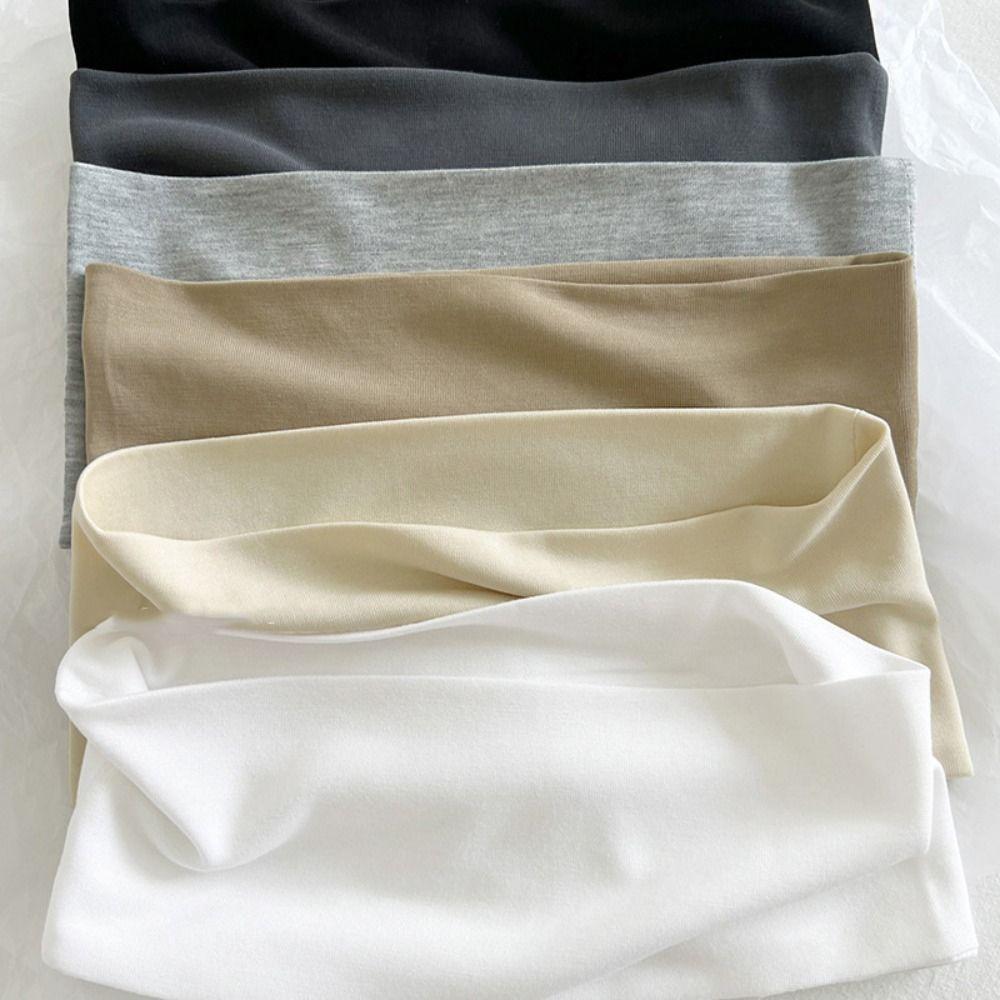 Knit Cotton Elastic Headband Sweat Absorbing Sports Hairband Fashion Wide Knitted Headband  Kids